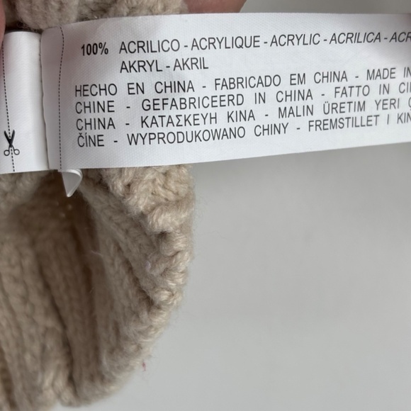 Zara Baby Sweater 9-12M Embroidered Butterfly Hood Boho Cream Cable Knit School - Picture 7 of 8